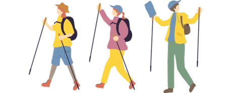 登山者のイラスト